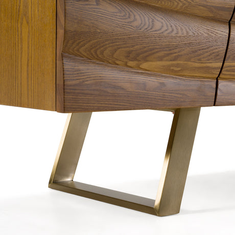 Wave Patterned Ash Sideboard | OROA Modern Finley
