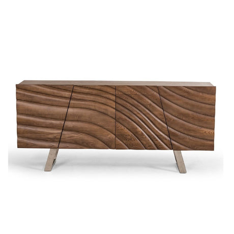 Wave Patterned Ash Sideboard | OROA Modern Finley