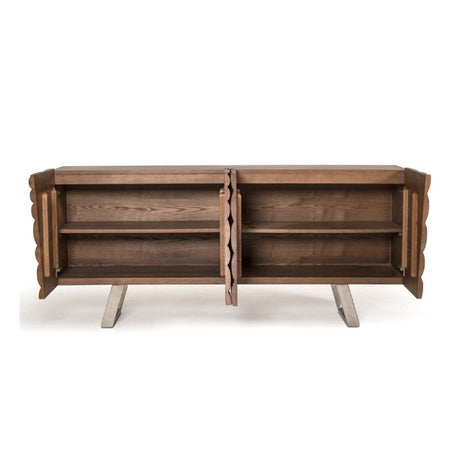 Wave Patterned Ash Sideboard | OROA Modern Finley