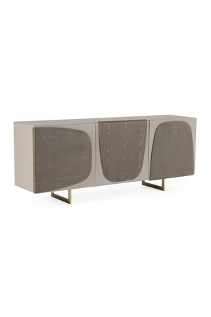Gray Wooden 3-Door Sideboard | OROA Modern Wynetta | Oroa.com
