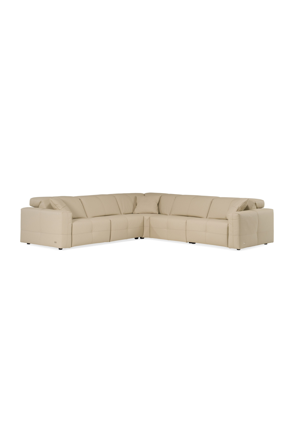 Cream Leather Recliner Sectional Sofa | OROA Modern Nizza | Oroa.com