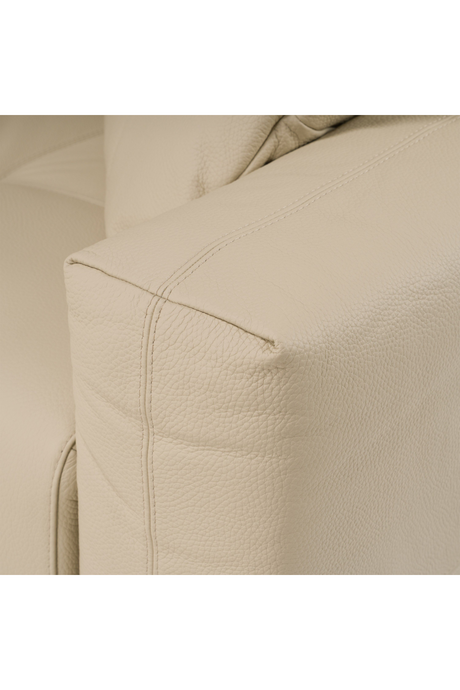 Cream Leather Recliner Sectional Sofa | OROA Modern Nizza | Oroa.com