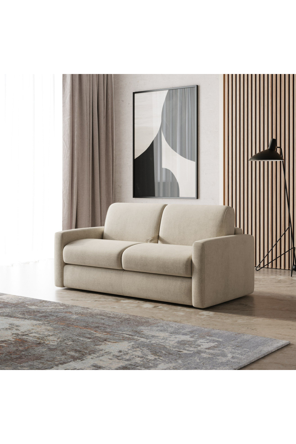 Square-Armed Sofa Bed | OROA Modern Revers | Oroa.com