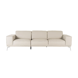   Gray Italian Leather Sofa | Oroa.com