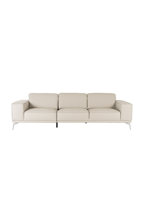 Gray Italian Leather Sofa | OROA Modern Soho | Oroa.com