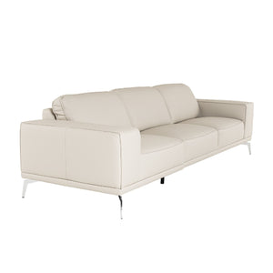   Gray Italian Leather Sofa | Oroa.com