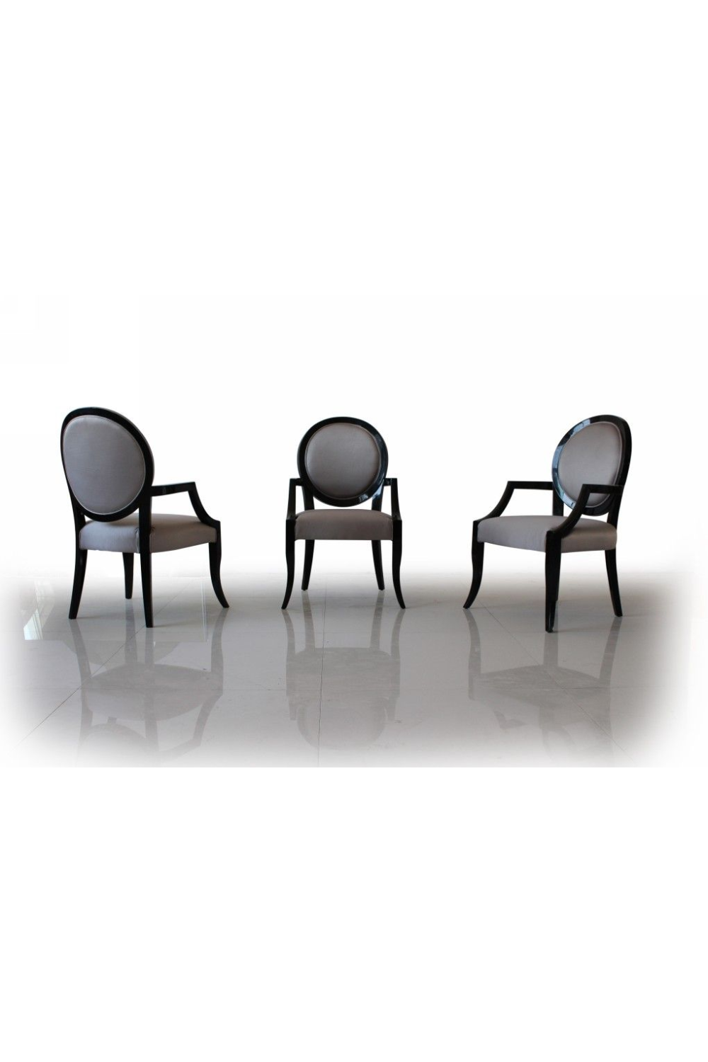 Oval-Back Dining Armchairs (2) | OROA Modern 307 | Oroa.com