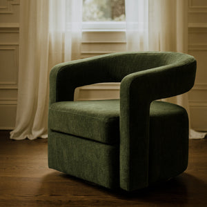   Green Swivel Accent Chair | Oroa.com