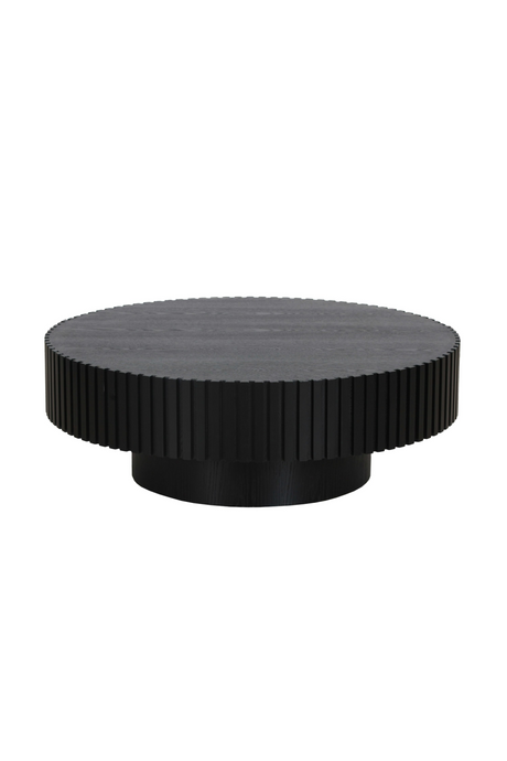 Ribbed Black Ash Coffee Table L | OROA Modern Pierre | Oroa.com