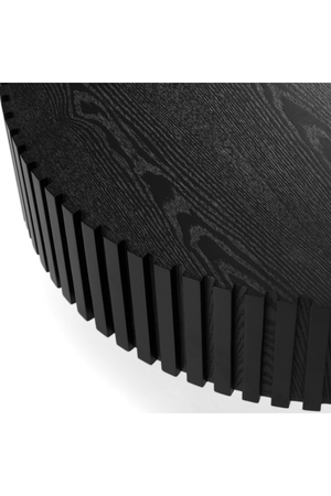 Ribbed Black Ash Coffee Tables (2) | OROA Modern Pierre | Oroa.com