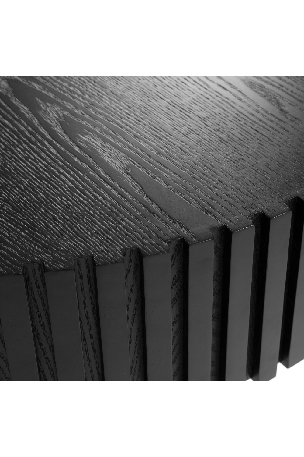 Ribbed Black Ash Coffee Tables (2) | OROA Modern Pierre | Oroa.com