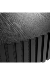 Ribbed Black Ash Coffee Tables (2) | OROA Modern Pierre | Oroa.com