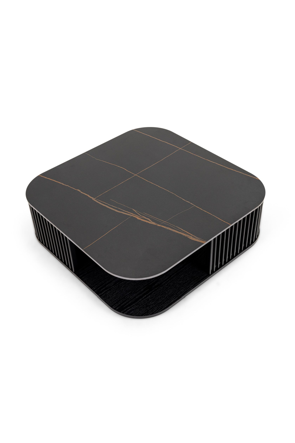 Black Ceramic Square Coffee Table | OROA Modern Chip | Oroa.com