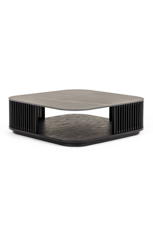 Black Ceramic Square Coffee Table | OROA Modern Chip | Oroa.com
