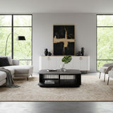 Black Ceramic Square Coffee Table | OROA Modern Chip | Oroa.com