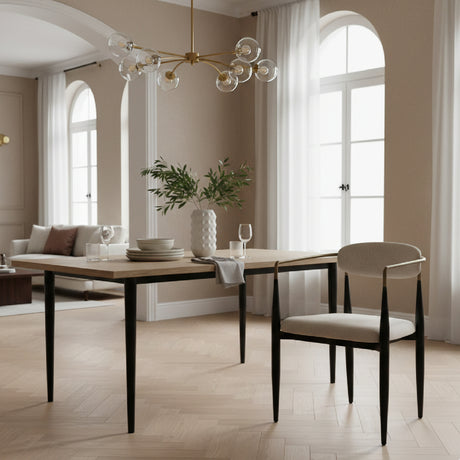 Gold-Armed Dining Chair | OROA Modern Buchtel