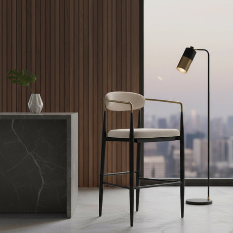 Gold Armed Bar Chair | OROA Modern Buchtel | Oroa.com