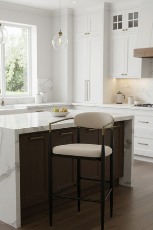 Gold Armed Bar Chair | OROA Modern Buchtel | Oroa.com