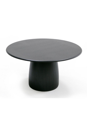 Black Oak Round Dining Table | OROA Modern Lander | Oroa.com