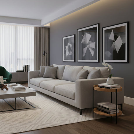 Round Wooden 2-Layer End Table | OROA Modern Savoy