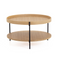 Round Wooden 2-Layer Coffee Table M | OROA Modern Savoy | Oroa.com