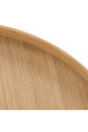 Round Wooden 2-Layer Coffee Table M | OROA Modern Savoy