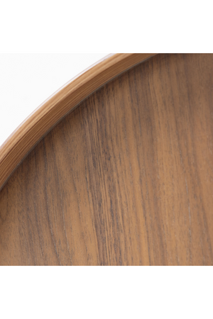 Round Wooden 2-Layer Coffee Table M | OROA Modern Savoy