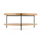 Round Wooden 2-Shelf Coffee Table | OROA Modern Savoy | Oroa.com