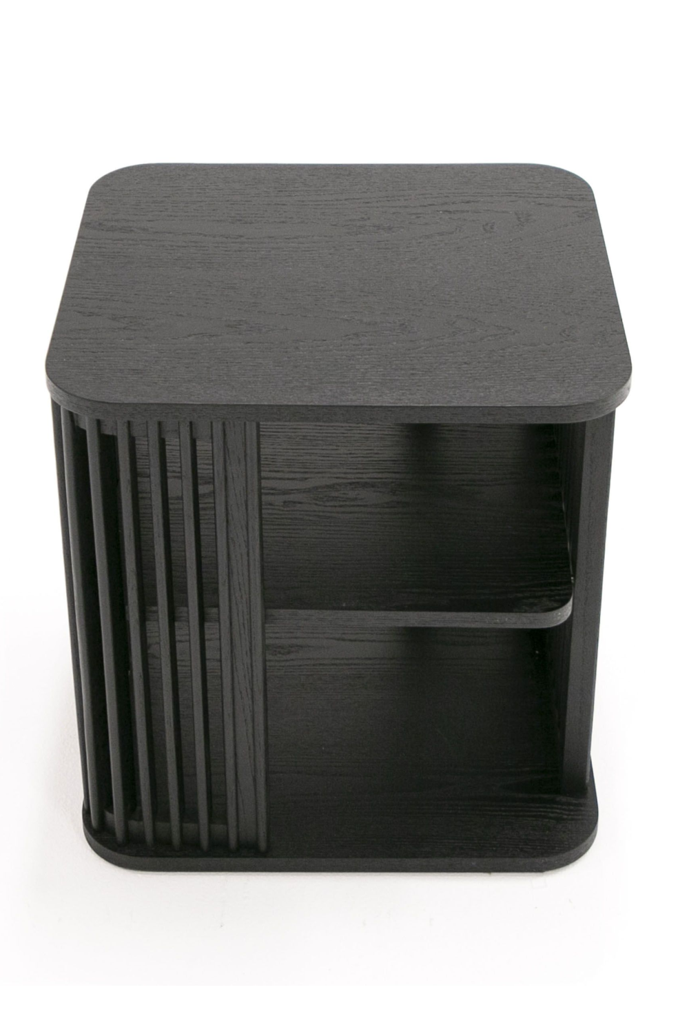 Slatted Black Ash End Table | OROA Modern Thayne | Oroa.com
