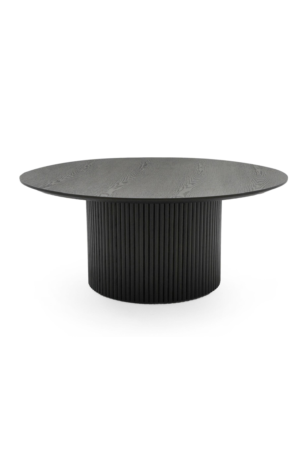 Black Ash Round Coffee Table | OROA Modern Rawlins | Oroa.com