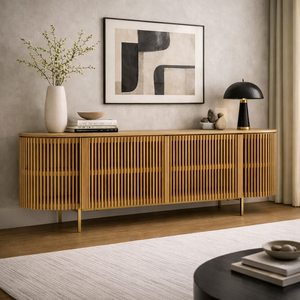   Slatted Natural Ash Sideboard | Oroa.com