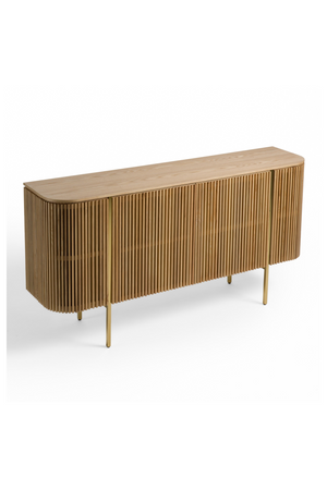 Slatted Natural Ash Sideboard | OROA Modern Sandy | Oroa.com