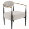 Gold-Armed Accent Chair | OROA Modern Liberty | Oroa.com
