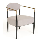 Gold-Armed Accent Chair | OROA Modern Liberty