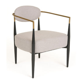 Gold-Armed Accent Chair – Liberty – front view