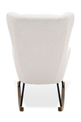 White Sherpa Rocking Chair | OROA Modern Colfax | Oroa.com