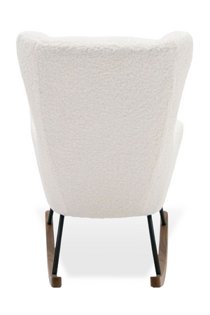White Sherpa Rocking Chair | OROA Modern Colfax | Oroa.com