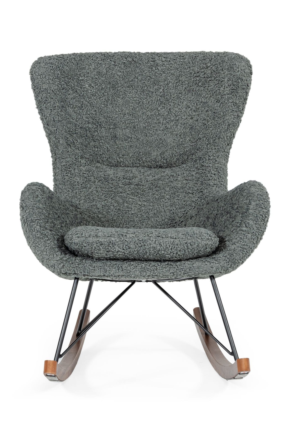 Gray Upholstered Rocking Chair | OROA Modern Ikard | Oroa.com