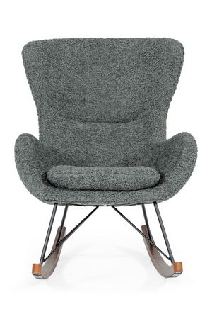 Gray Upholstered Rocking Chair | OROA Modern Ikard | Oroa.com