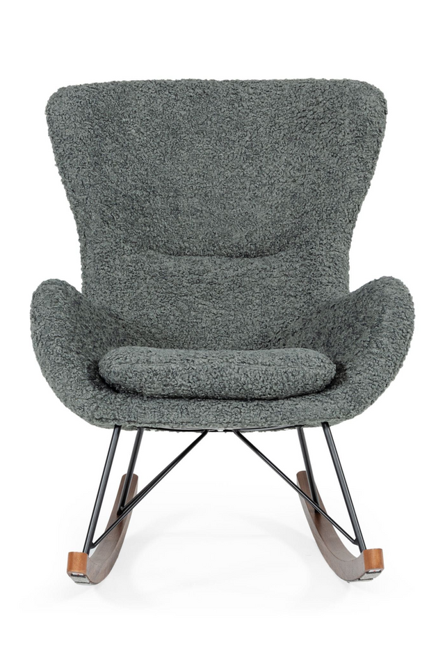 Gray Upholstered Rocking Chair | OROA Modern Ikard | Oroa.com