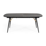 Black Oak Extendable Dining Table | OROA Modern Billy