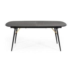 Modern European furniture - Black Oak Extendable Dining Table - www.oroa.com