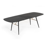 Black Oak Extendable Dining Table | OROA Modern Billy