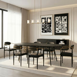 Black Oak Extendable Dining Table | OROA Modern Billy