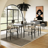 Black Oak Extendable Dining Table | OROA Modern Billy