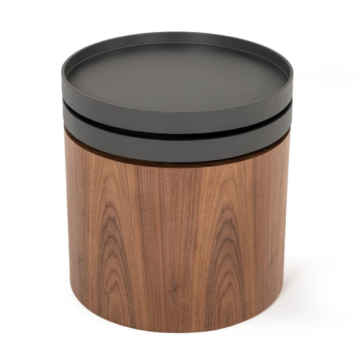 Walnut Swivel Top End Table | OROA Modern Bascom