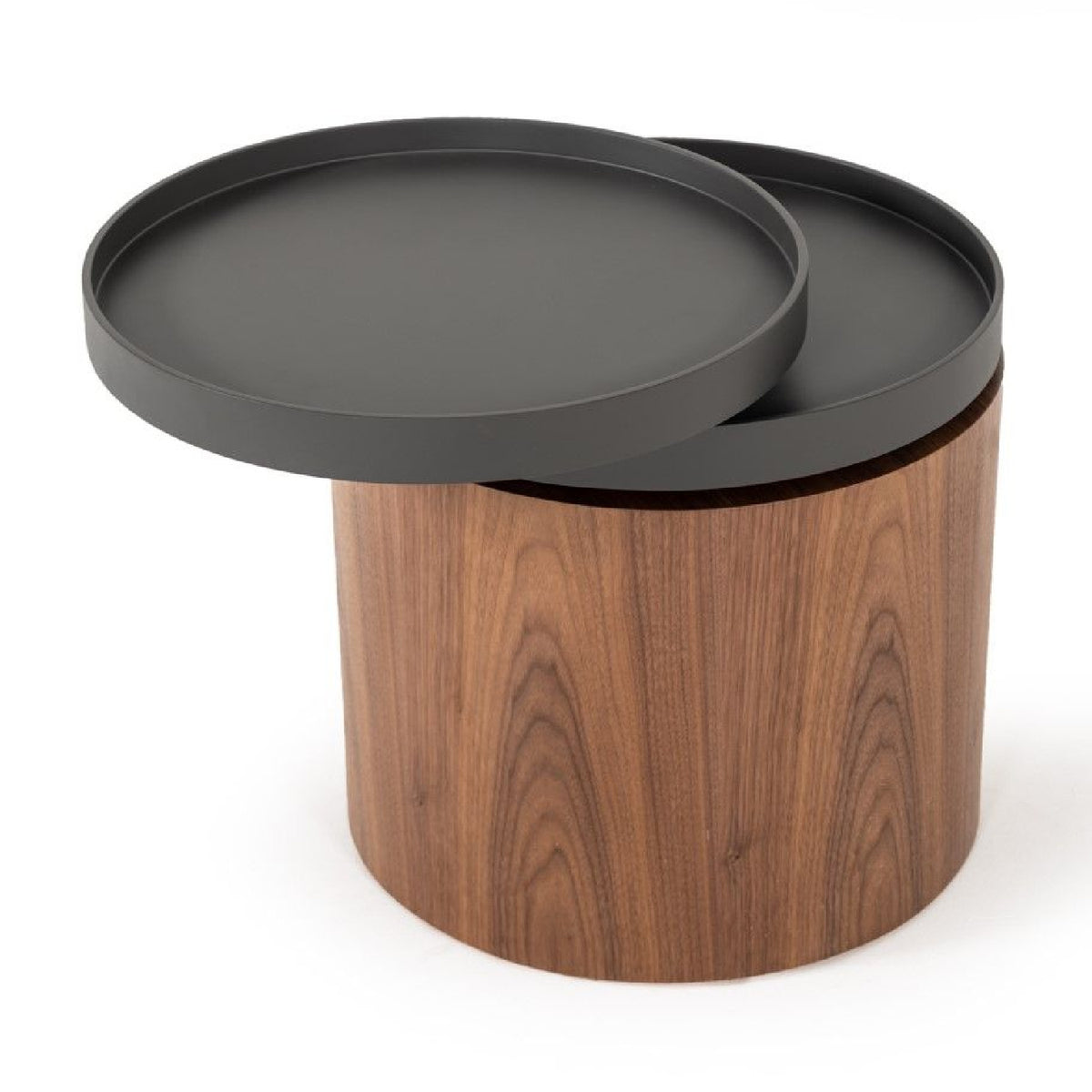 Walnut Swivel Top End Table | OROA Modern Bascom