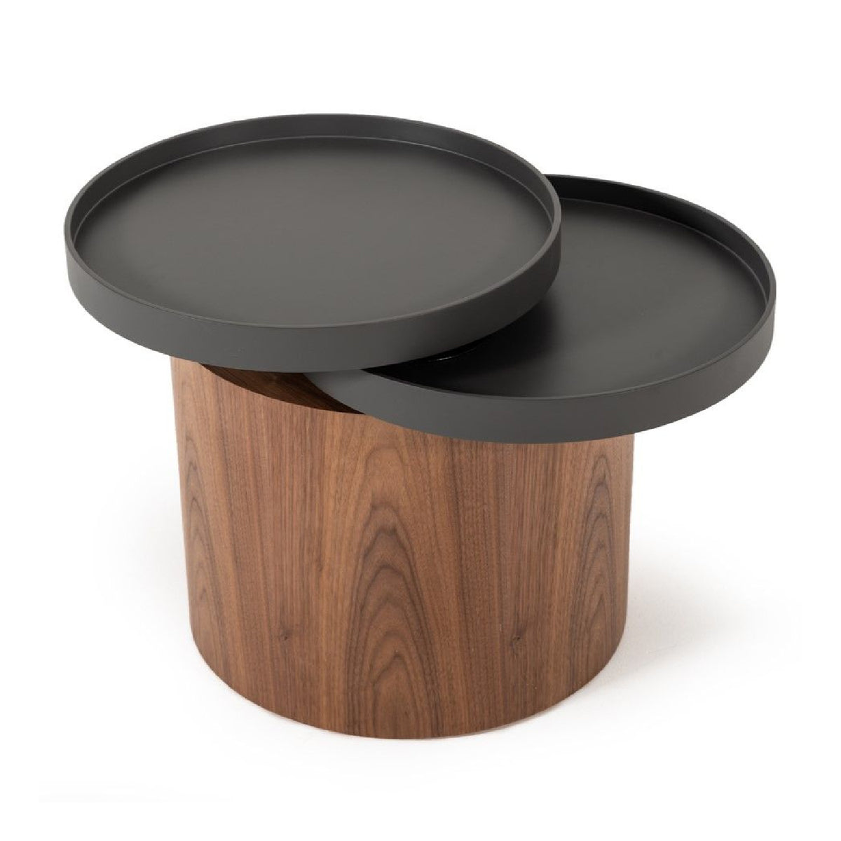 Walnut Swivel Top End Table | OROA Modern Bascom