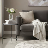 Black Ceramic End Table | OROA Modern Hobart