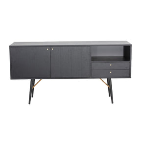 Modern European furniture - Black Oak Sideboard - www.oroa.com